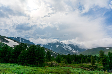 Obraz premium Landscape view in a mountain in Altay