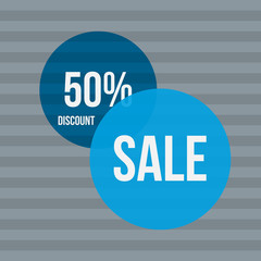 Sale vector banner - discount 50 off.