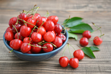 Fresh sweet cherries