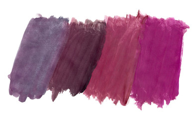 A fragment of the background in plum tones painted with watercolors