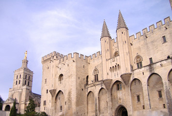 Fototapeta na wymiar Palais des Papes, Avignon, France