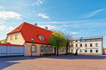 Town Hall Square of Ventspils in Latvia