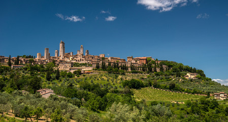 Fototapeta na wymiar San Gimignano countryside, Tuscany