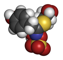 Sinalbin glucosinolate molecule. Present in seeds of white mustard.
