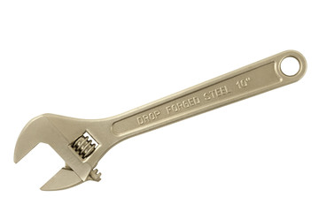 10 inch drop forged steel crescent wrench.