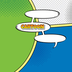 cartoon comic book template