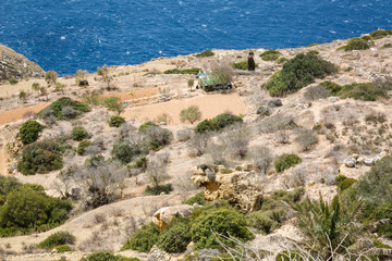 Fototapeta na wymiar Rocky cliff, Malta