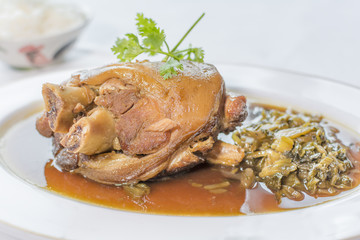 stewed pork legs in Thai what we call 