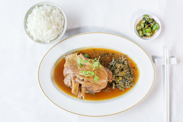 stewed pork legs in Thai what we call 
