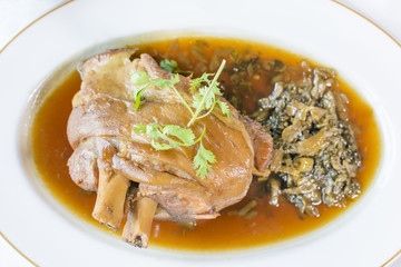 stewed pork legs in Thai what we call 