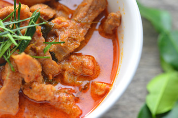 Pork panang curry 