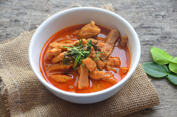 Pork panang curry 