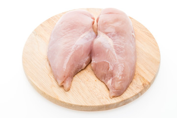 Raw fresh chicken meat