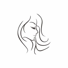 hair salon & barbershop logo icon Vector