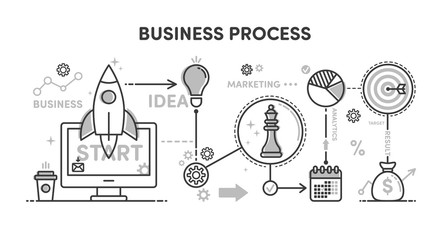 Illustration Business process