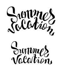 Summer Vacation lettering text