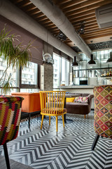 Restaurant with open kitchen