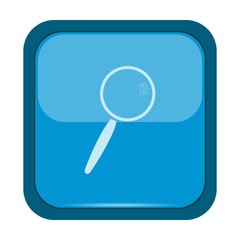 Search icon on a blue button