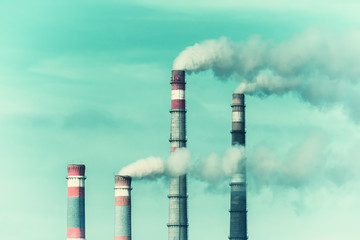 Industrial Landscape with Factory