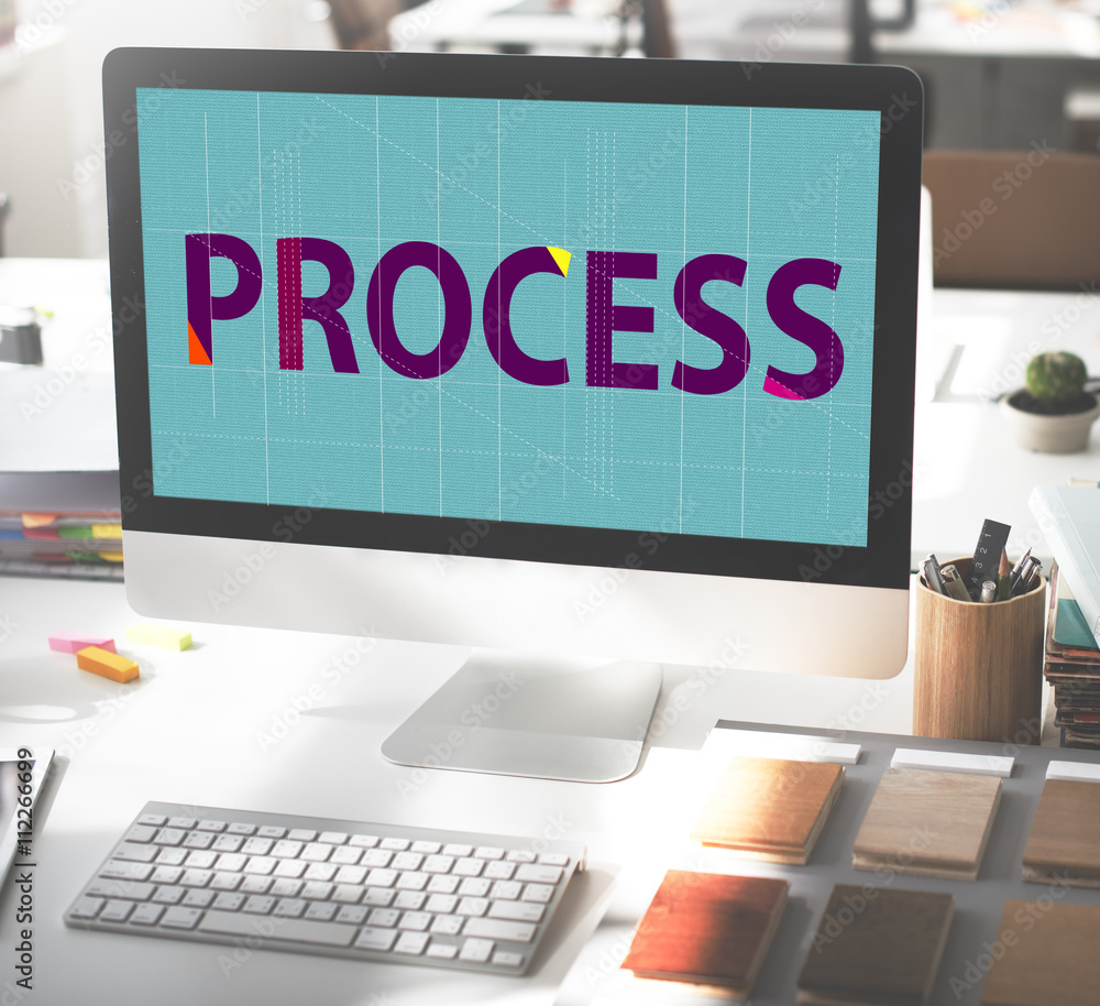 Poster process method strategy operation procedure concept
