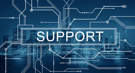 Support Assistance Advice Coaching Help Team Concept