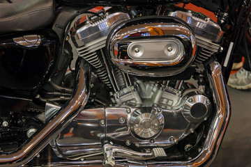 Fototapeta na wymiar Part of motorcycle engine