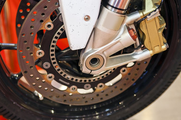Motorcycle wheel mechanism