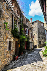 Streets of old village in Dalmatia