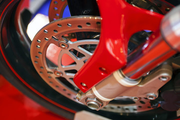 Motorcycle wheel mechanism
