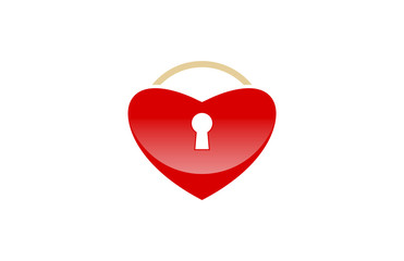 heart padlock logo