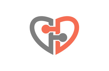 heart puzzle logo