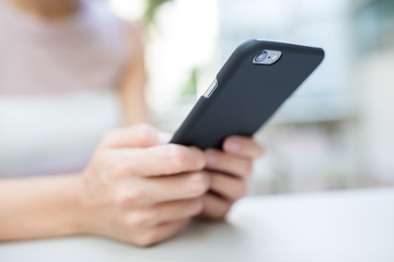 Woman use of smart phone