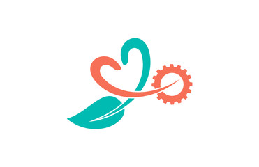 leaf heart engineering logo