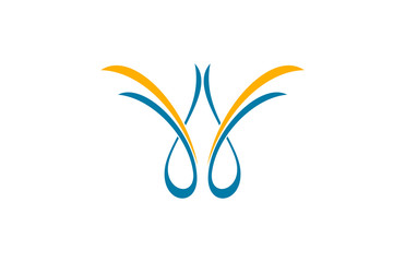 line abstract union logo