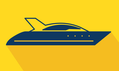 Vector yacht logo icon