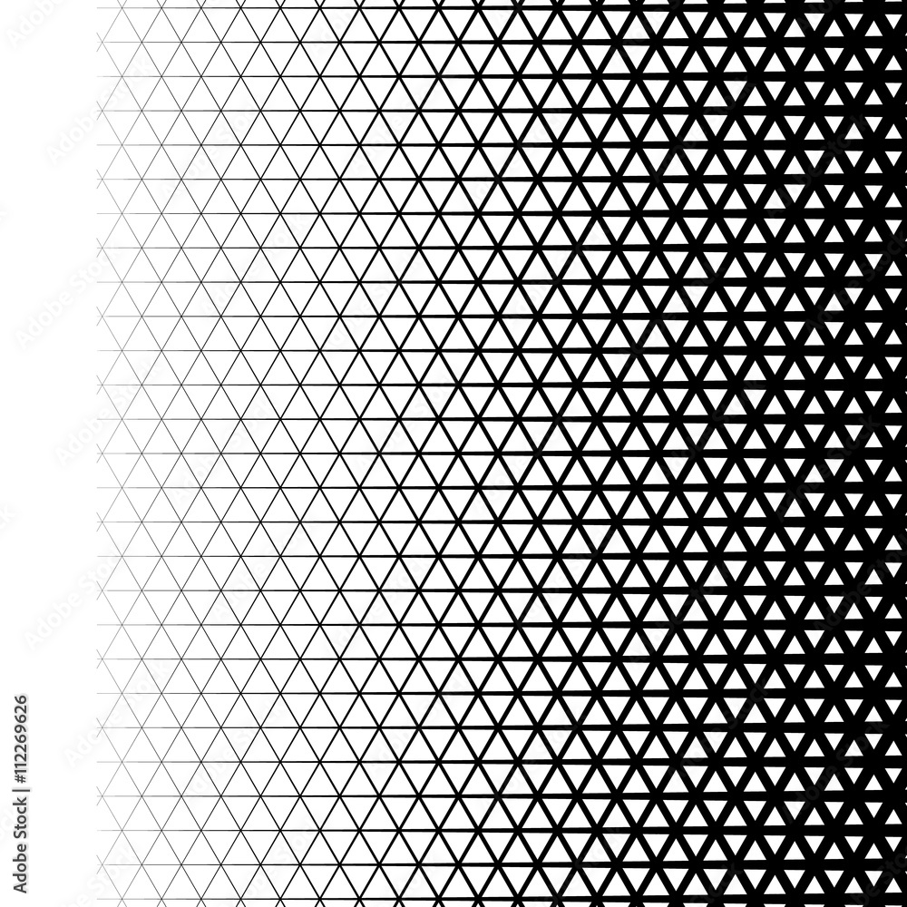 Poster Background with gradient of triangle shaped cells grid