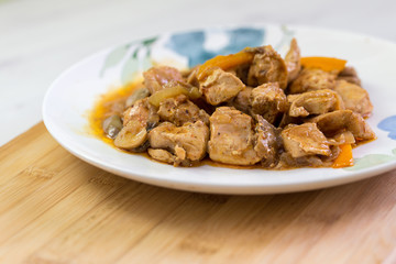 meat and vegetables on dish