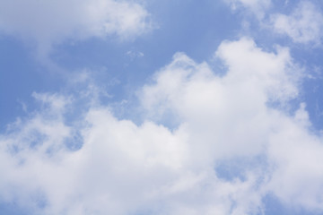 Obraz premium close up cloud with blue sky