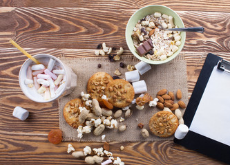 Quick breakfast. Dried fruits