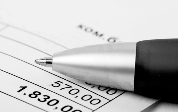 closeup of us tax forms