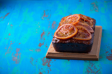 Homemade orange pound cake