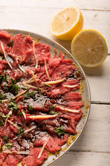 Carpaccio of beef