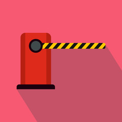 Parking entrance icon in flat style