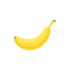 Banana icon in cartoon style