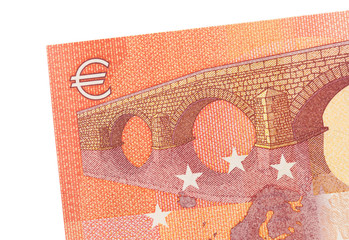 New ten euro banknote, close-up
