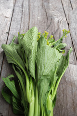 Choy with yellow flowers