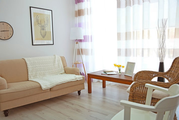 Modern living room interior.