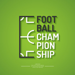 Poster for the football championship.