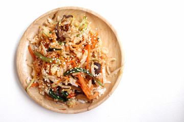 Bibimbap korean food isolated