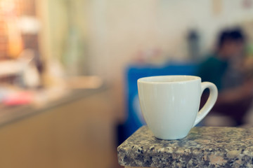 americano coffee on table